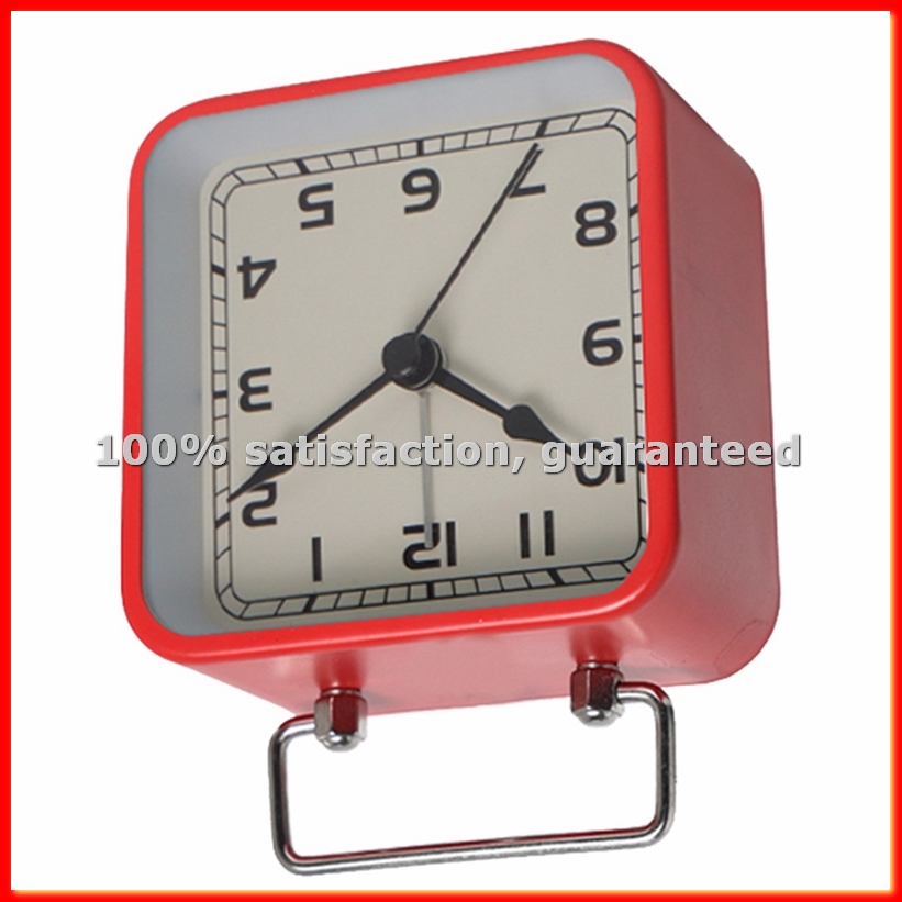 Watches Original - Small Metal Square Alarm Clock Desktop