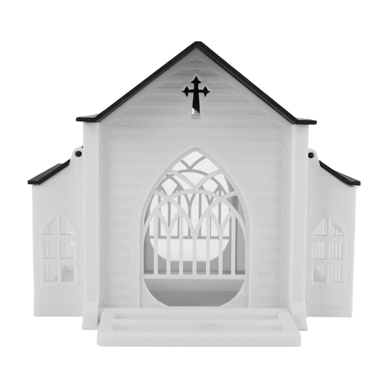 Watches Original - Church-Shaped Metal Bird Feeder with Light