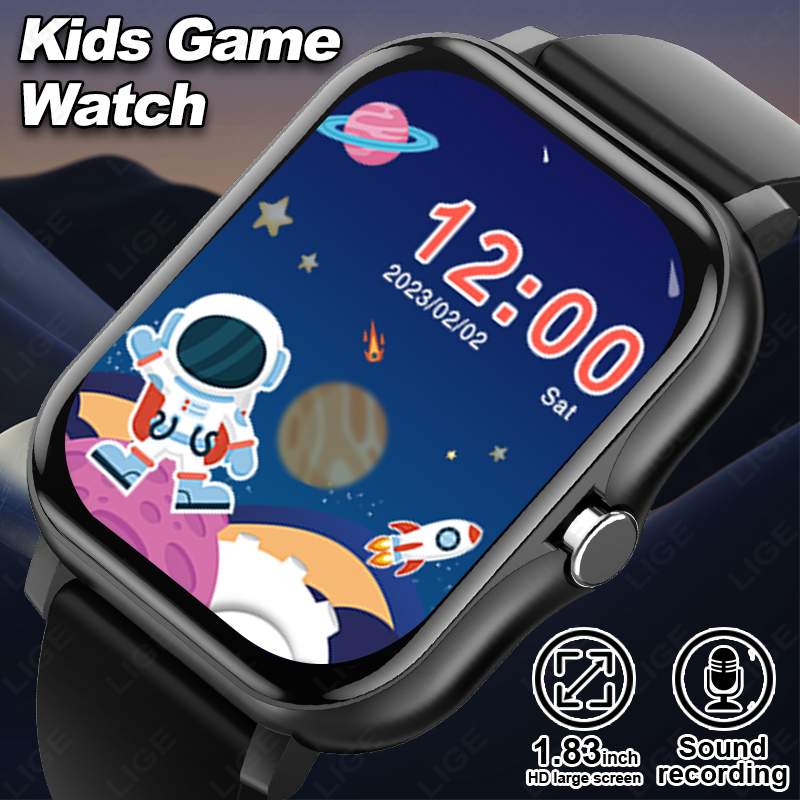 Smartwatch Watches For Kid Boy Waterproof - LIGE 2025 Audiobook Children Smartwatch Fashion