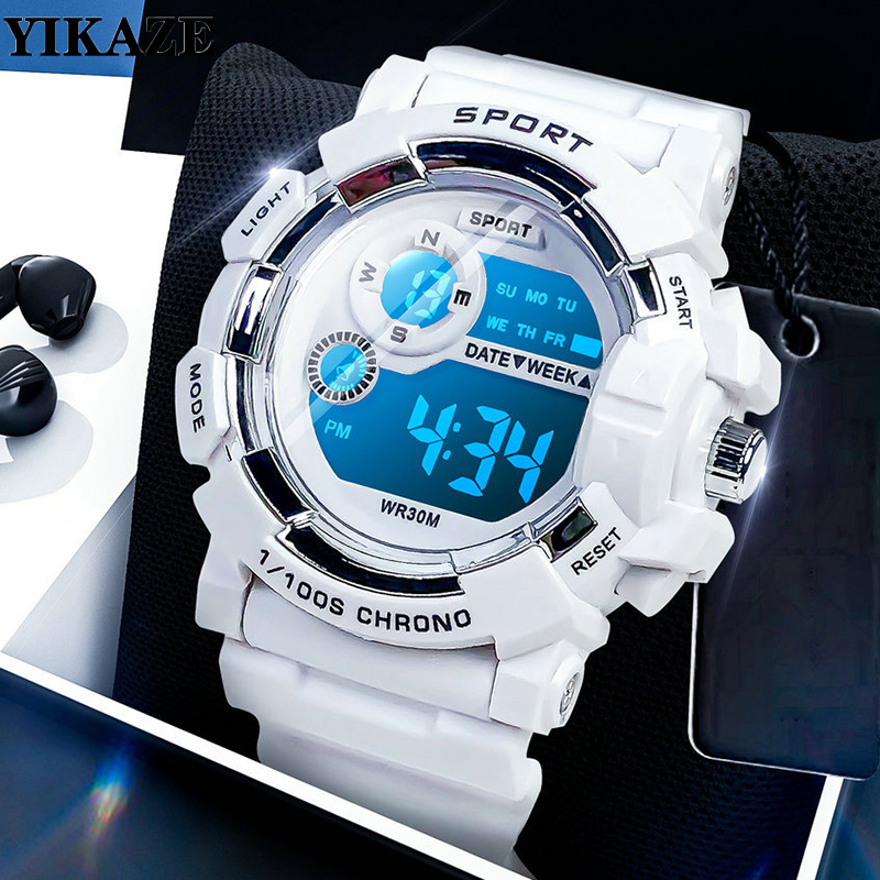 Smartwatch Watches For Kid Boy Waterproof - YIKAZE Kids Watches Fashion Luminous Waterproof