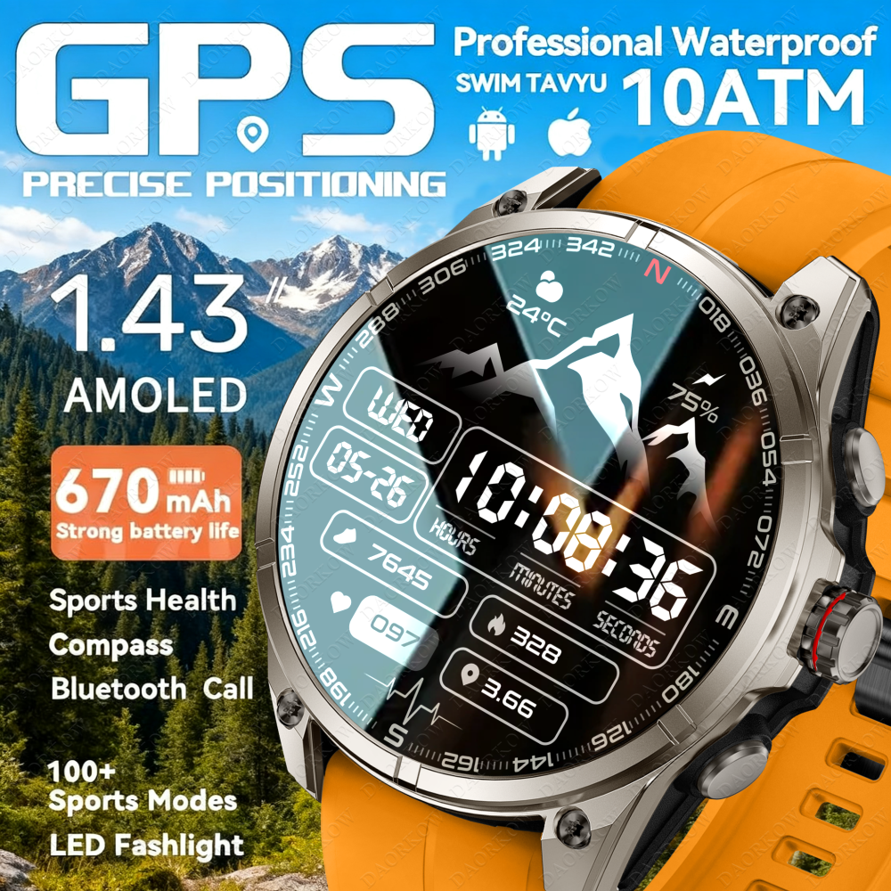 Smartwatch Latest Watches For Men - DAORKOW 2025 latest outdoor sports smart