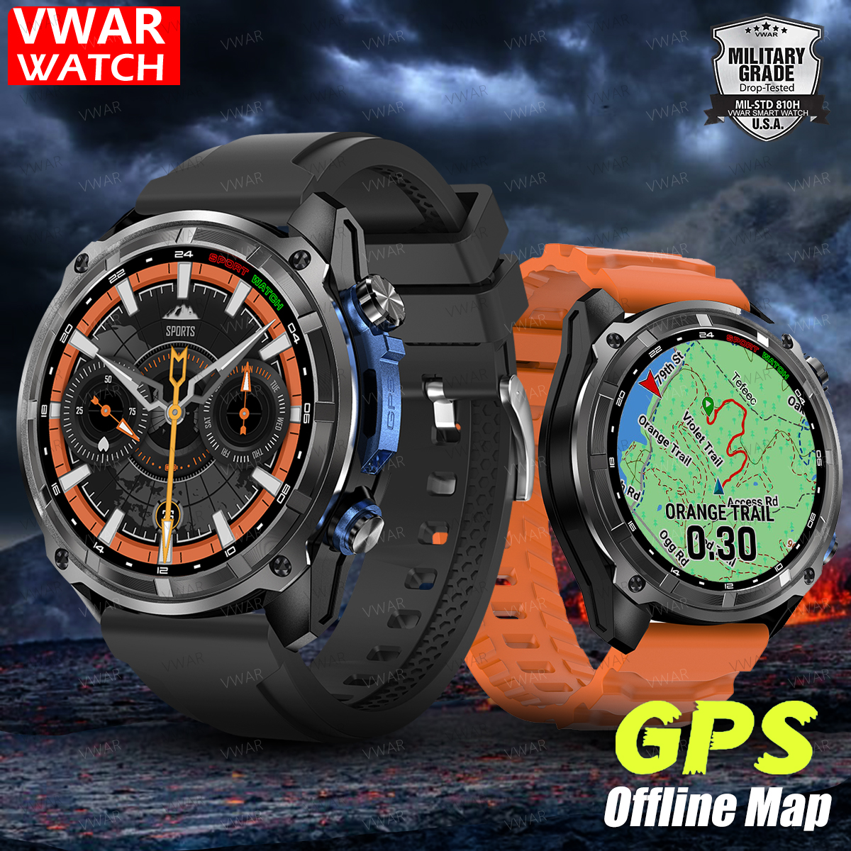 Tactical Smart Watch Built-in  - مراجعة Watch Vs Smartwatch وسعره