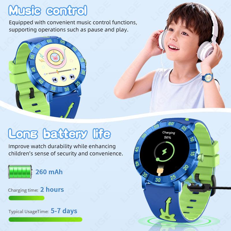 2026 New LIGE Smart Watch kids - مراجعة Smartwatch Watches For Kid Boy Waterproof وسعره