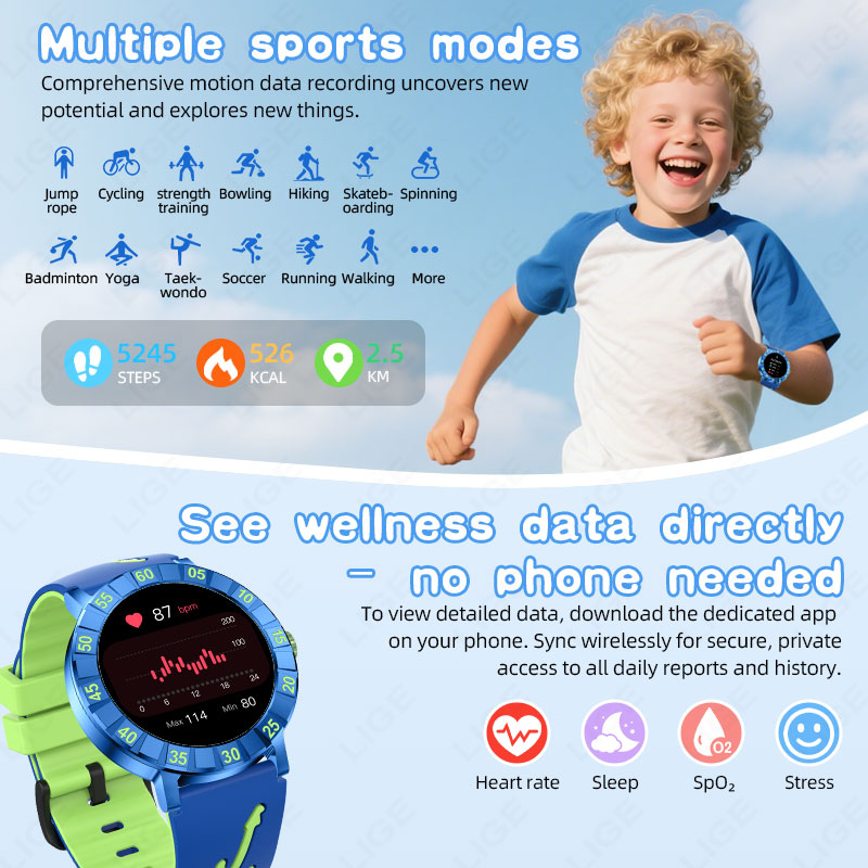 2026 New LIGE Smart Watch kids - مراجعة Smartwatch Watches For Kid Boy Waterproof وسعره