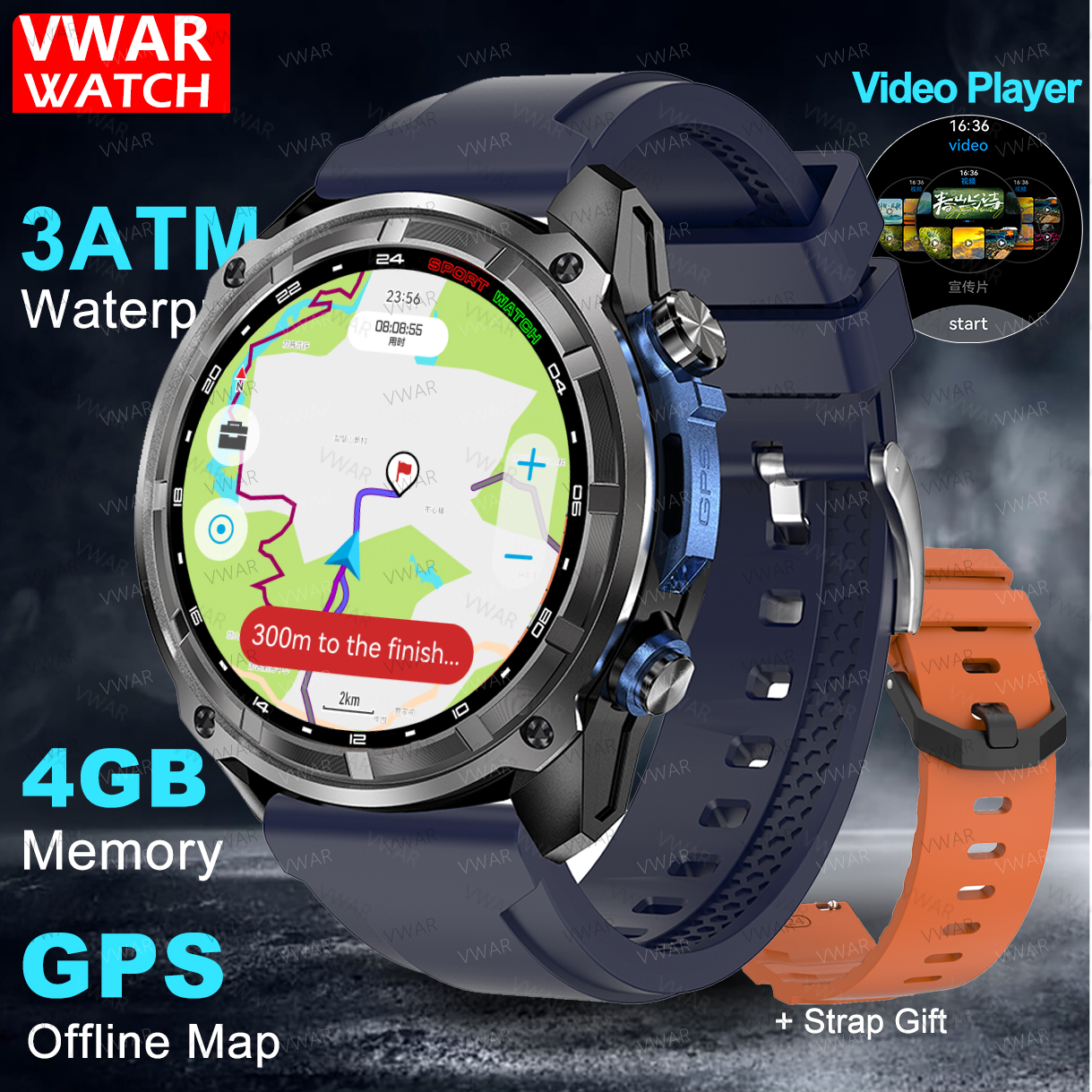 Built-in GPS Smart Watch Offli - مراجعة Watch Vs Smartwatch وسعره