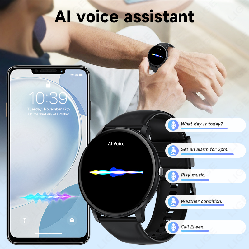 LIGE Bluetooth Call Women Smar - مراجعة Smartwatch Latest Watches For Men وسعره