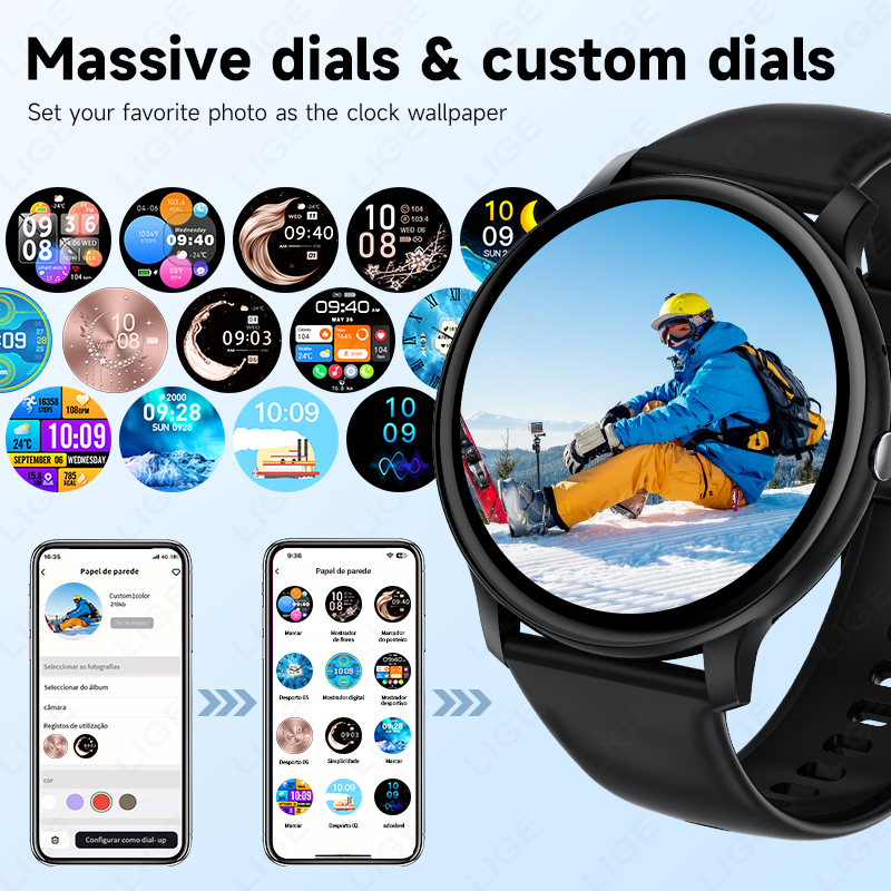 LIGE Bluetooth Call Women Smar - مراجعة Smartwatch Latest Watches For Men وسعره