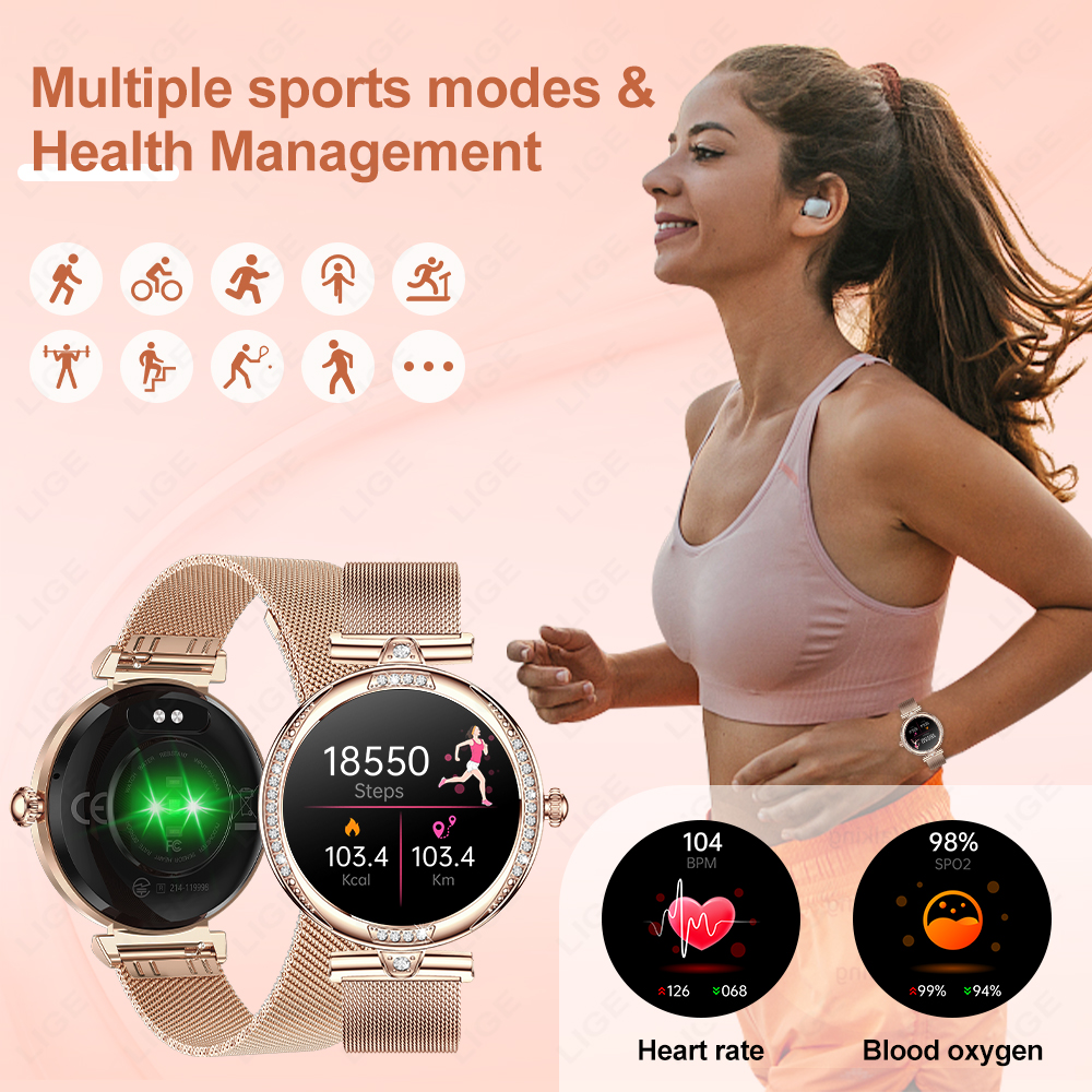LIGE Fashion Woman Smartwatch  - مراجعة Smartwatch Latest Watches For Men وسعره