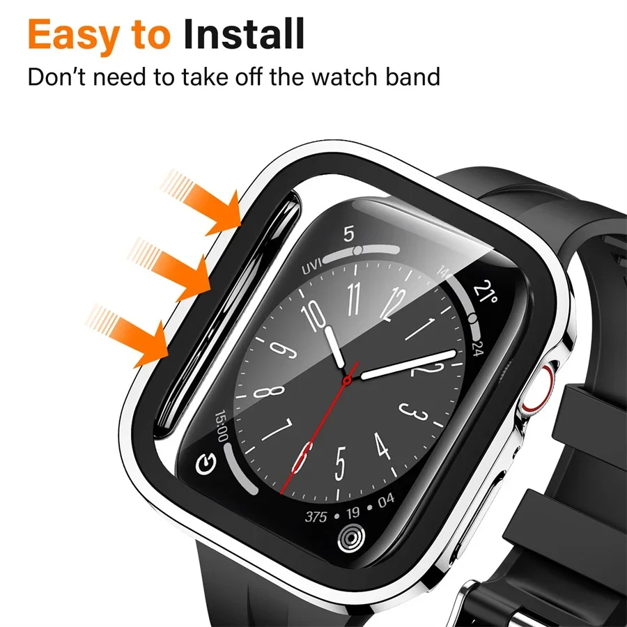 Glass+cover For Apple Watch ca - مراجعة Watches Not Smartwatch وسعره