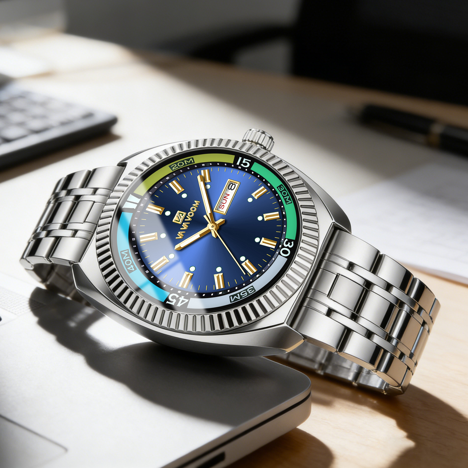 New Gear Ring Steel Strip Watc - مراجعة Smartwatch Ring Watches وسعره