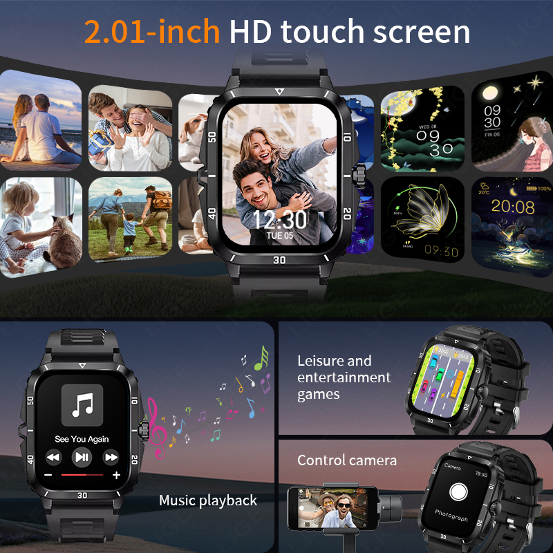 2.01 Screen Smart Watch Blueto - مراجعة Smartwatch Latest Watches For Men وسعره