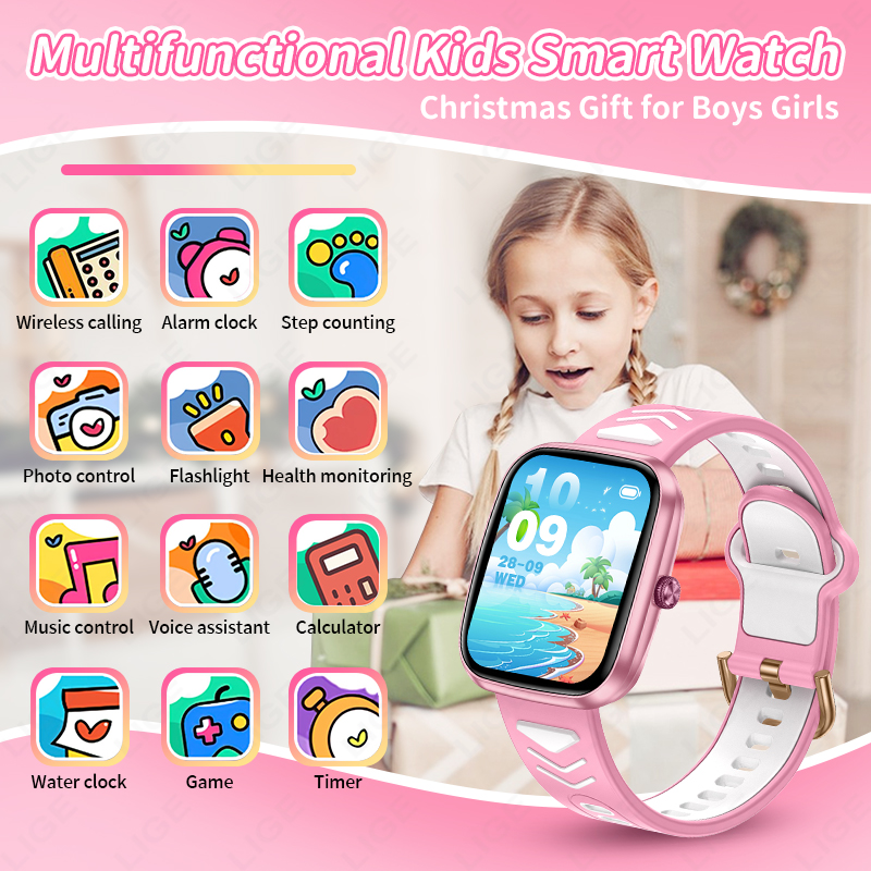 LIGE Children Boys Girls Prese - مراجعة Smartwatch Watches For Kid Boy Waterproof وسعره