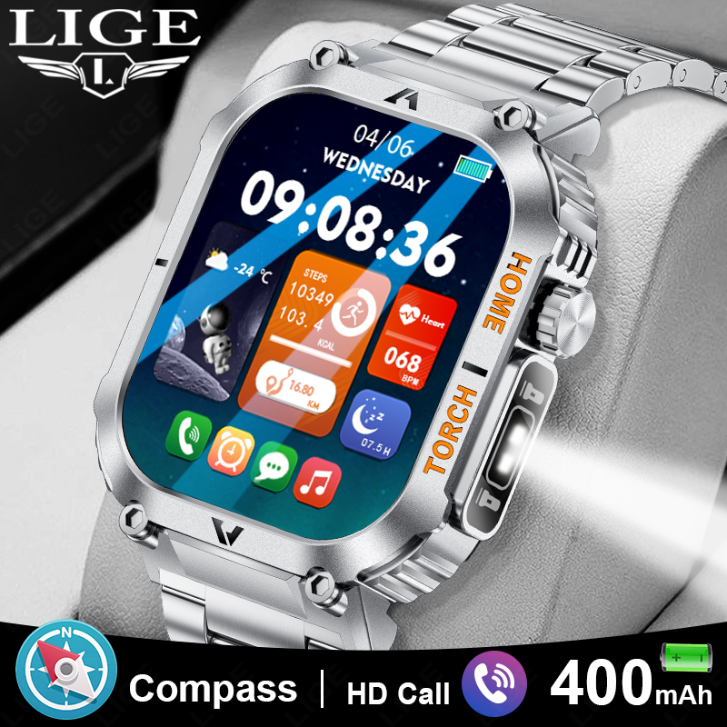 LIGE Men Outdoor Smartwatch 20 - مراجعة Smartwatch Latest Watches For Men وسعره