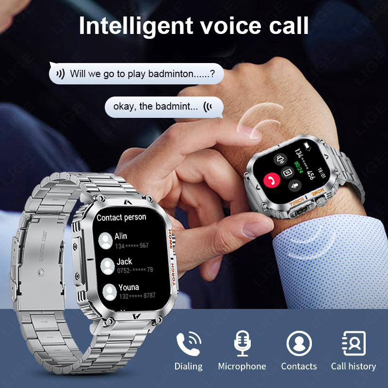 LIGE Men Outdoor Smartwatch 20 - مراجعة Smartwatch Latest Watches For Men وسعره