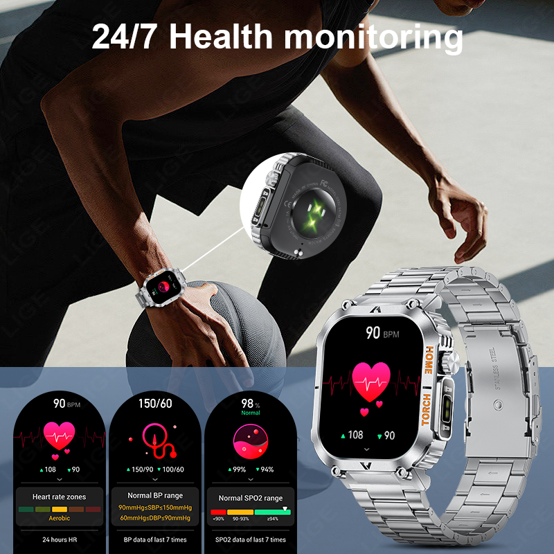 LIGE Men Outdoor Smartwatch 20 - مراجعة Smartwatch Latest Watches For Men وسعره