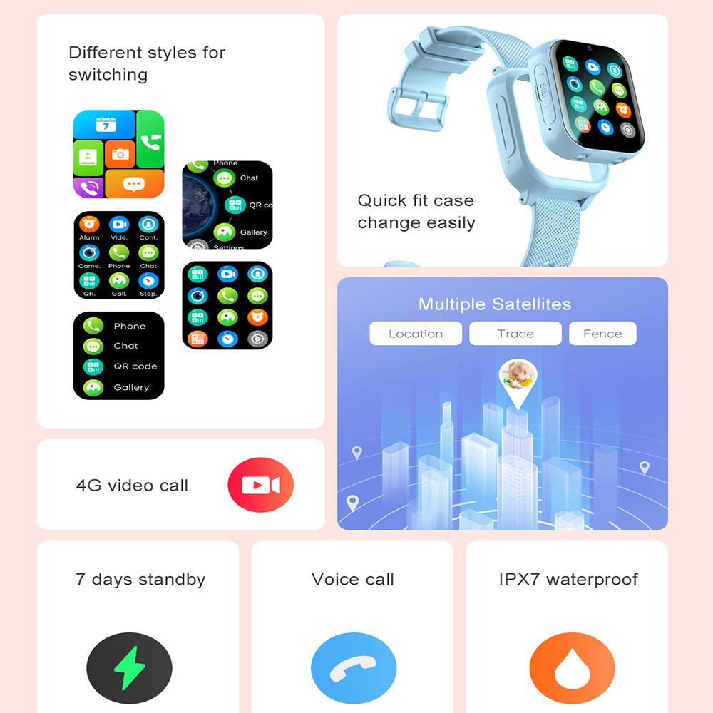 Smart Watch Kids 4G GPS WIFI V - مراجعة Smartwatch Watches For Kid Boy Waterproof وسعره