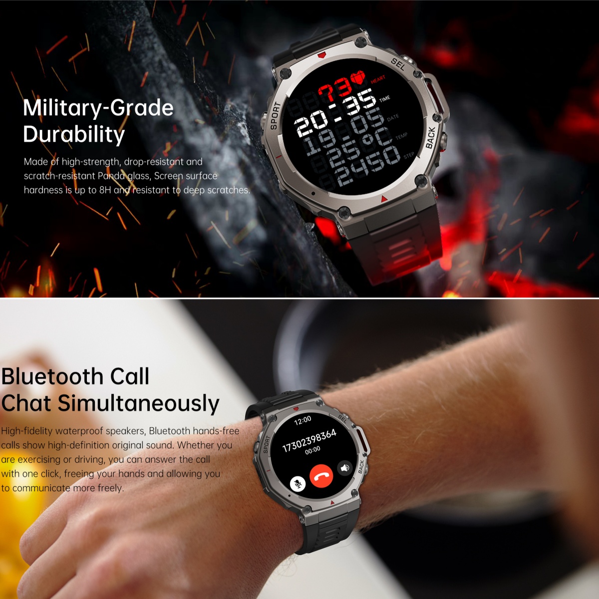 2025 New Military Smart Watch  - مراجعة Watch Vs Smartwatch وسعره