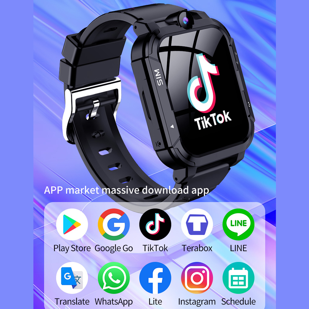 4G Kids Smart Watch 1+8GB GPS  - مراجعة Smartwatch Watches For Kid Boy Waterproof وسعره