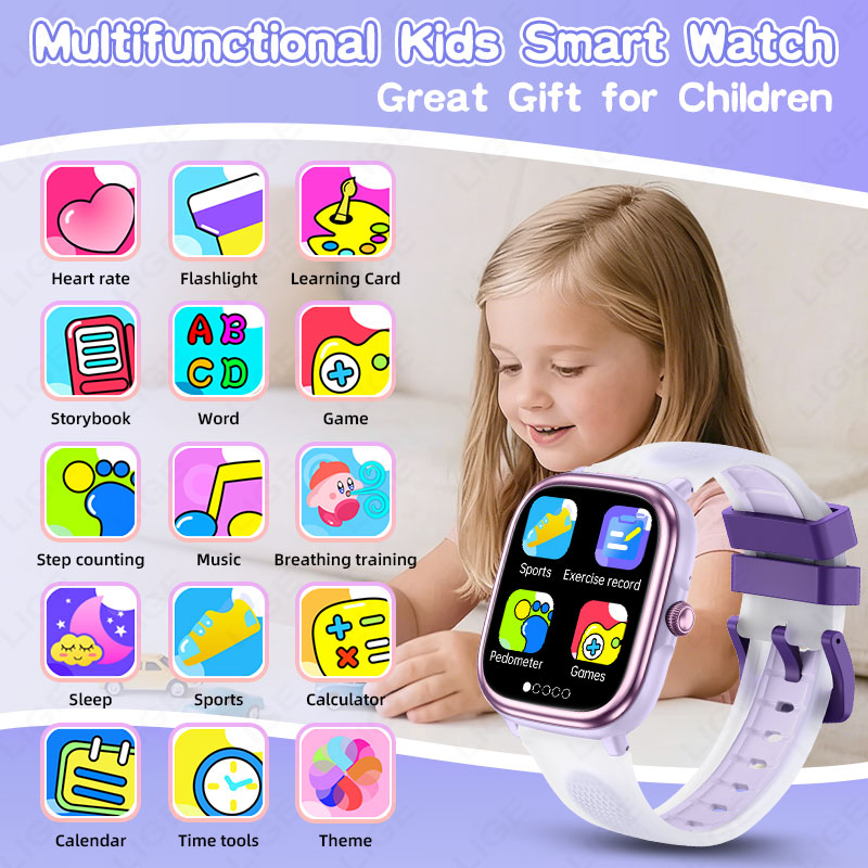 LIGE 2026 New Children Learnin - مراجعة Smartwatch Watches For Kid Boy Waterproof وسعره