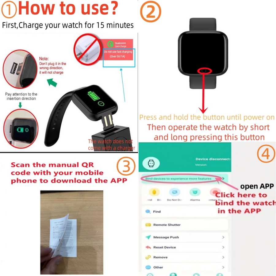 Smart Watch Message Remind Mus - مراجعة Watches Not Smartwatch وسعره