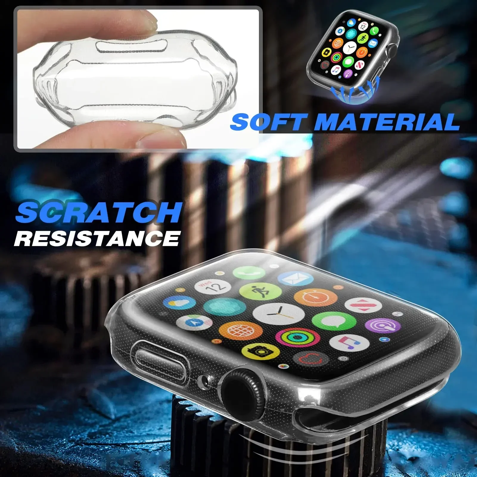 Cover For Apple Watch Case 44m - مراجعة Watches Not Smartwatch وسعره