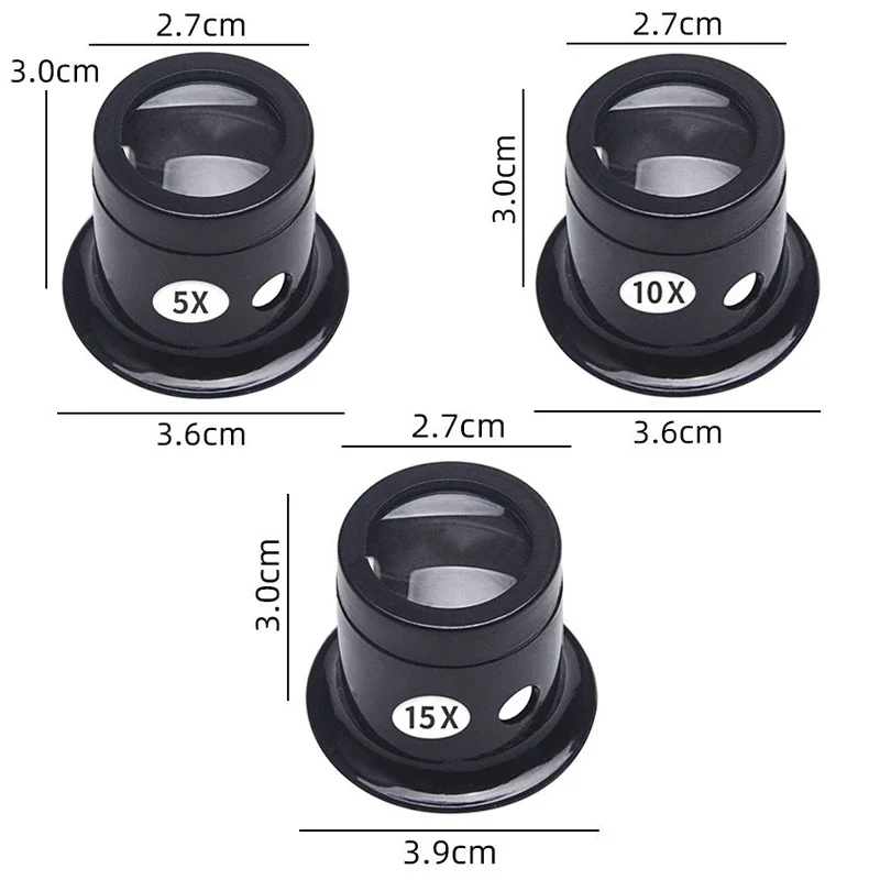1Set 5X 10X 15X 20X  Magnifyin - مراجعة Crystal Press Tool وسعره
