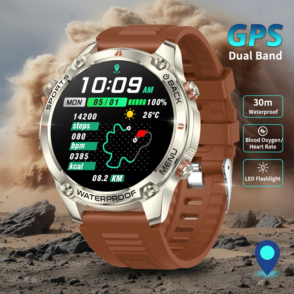 VWAR New GPS Smart Watch Men 1 - مراجعة Watch Vs Smartwatch وسعره