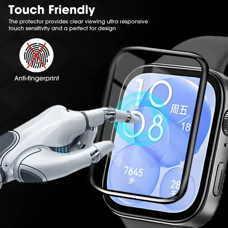 1-5Pcs 9D Curved Film For Huaw - مراجعة Watches Not Smartwatch وسعره
