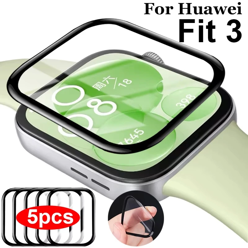 1-5Pcs 9D Curved Film For Huaw - مراجعة Watches Not Smartwatch وسعره
