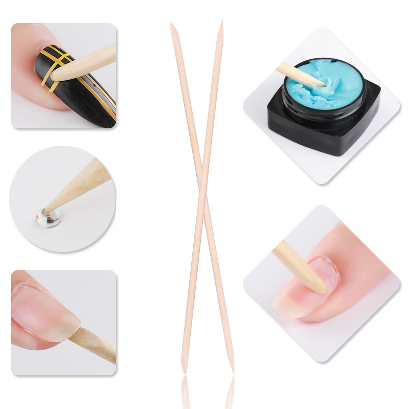 50/100 Pcs/Lot Wood Stick Cuti - مراجعة Crystal Press Tool وسعره