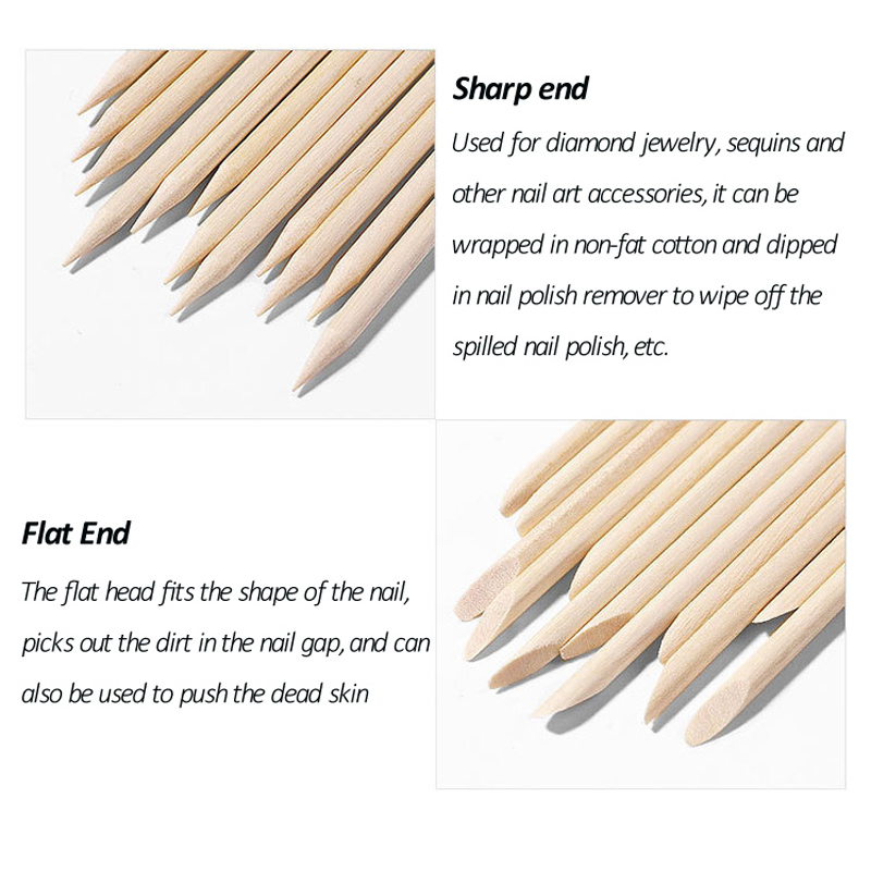 50/100 Pcs/Lot Wood Stick Cuti - مراجعة Crystal Press Tool وسعره