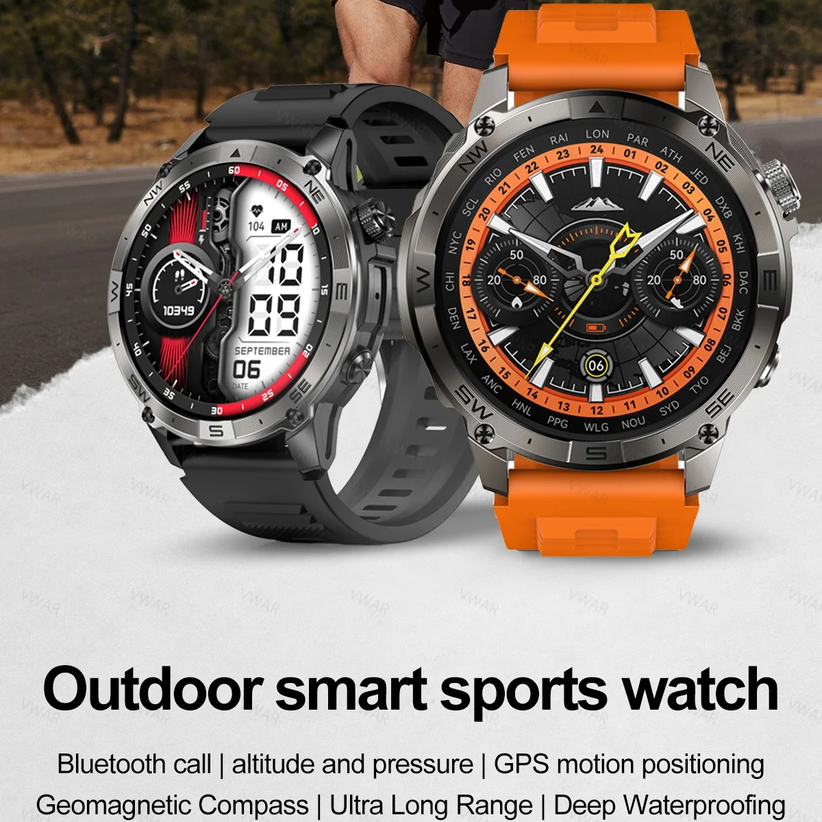 VWAR GPS Smart Watch 1.43” HD  - مراجعة Watch Vs Smartwatch وسعره