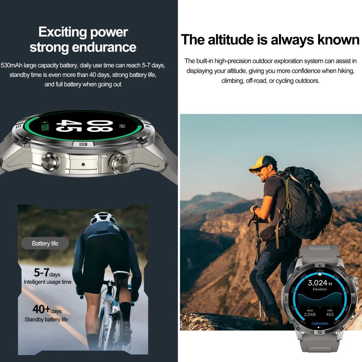 VWAR GPS Smart Watch 1.43” HD  - مراجعة Watch Vs Smartwatch وسعره
