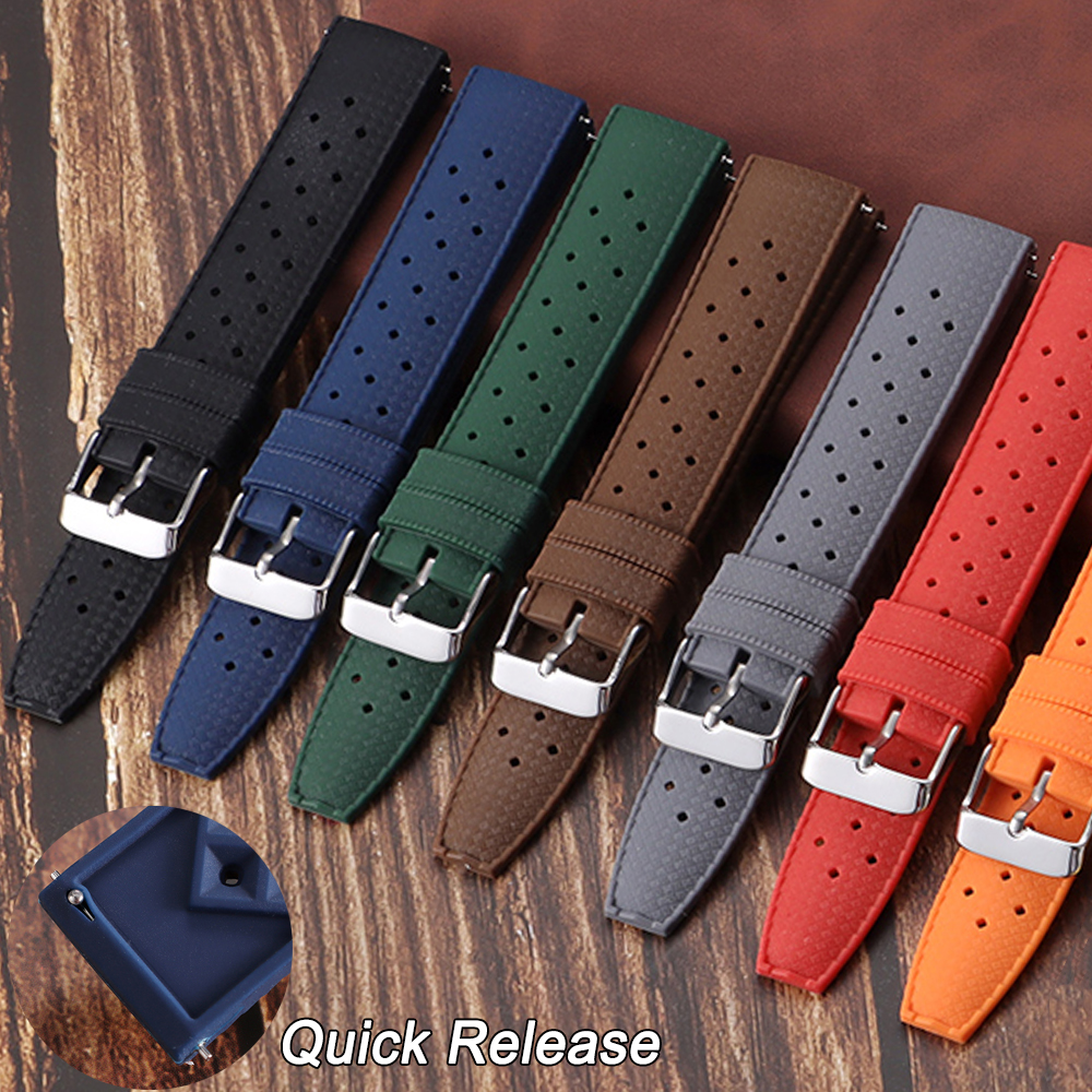 New Tropical Rubber Strap 20mm - مراجعة Citizen Watches Smartwatch وسعره