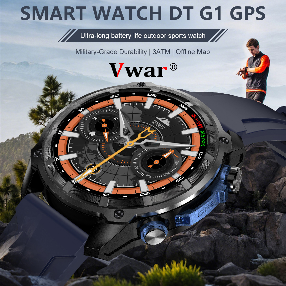 VWAR DTG1 GPS Smart Watch 6 Sa - مراجعة Watch Vs Smartwatch وسعره