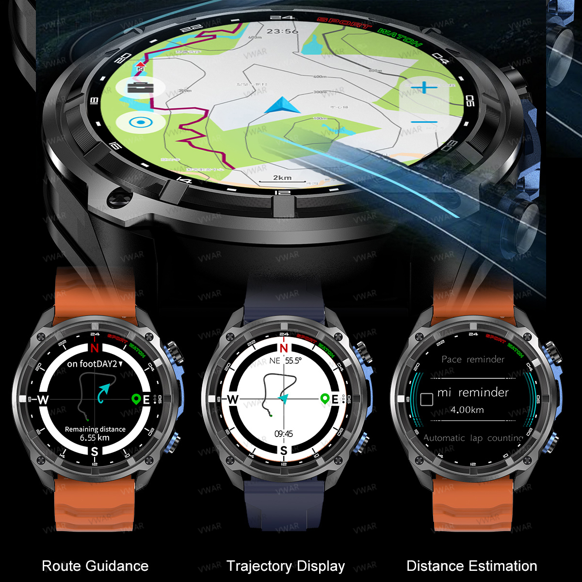 VWAR DTG1 GPS Smart Watch 6 Sa - مراجعة Watch Vs Smartwatch وسعره