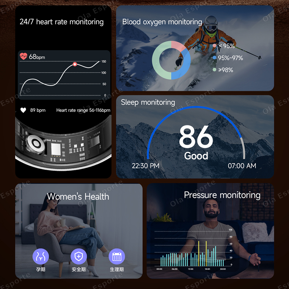 Newest Smart Ring Call Message - مراجعة Smartwatch Ring Watches وسعره