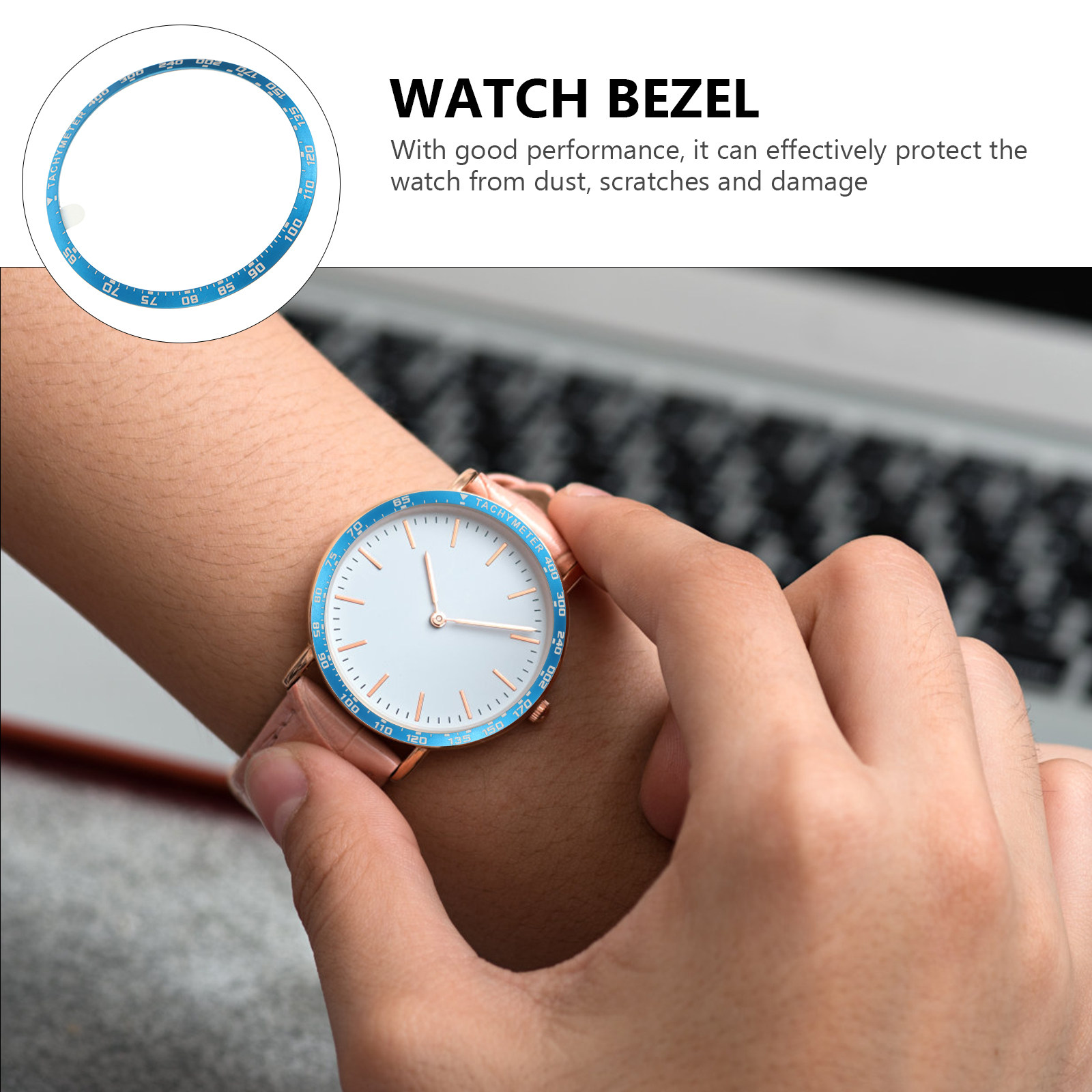 1Pcs Premium Alloy Watch Bezel - مراجعة Smartwatch Ring Watches وسعره