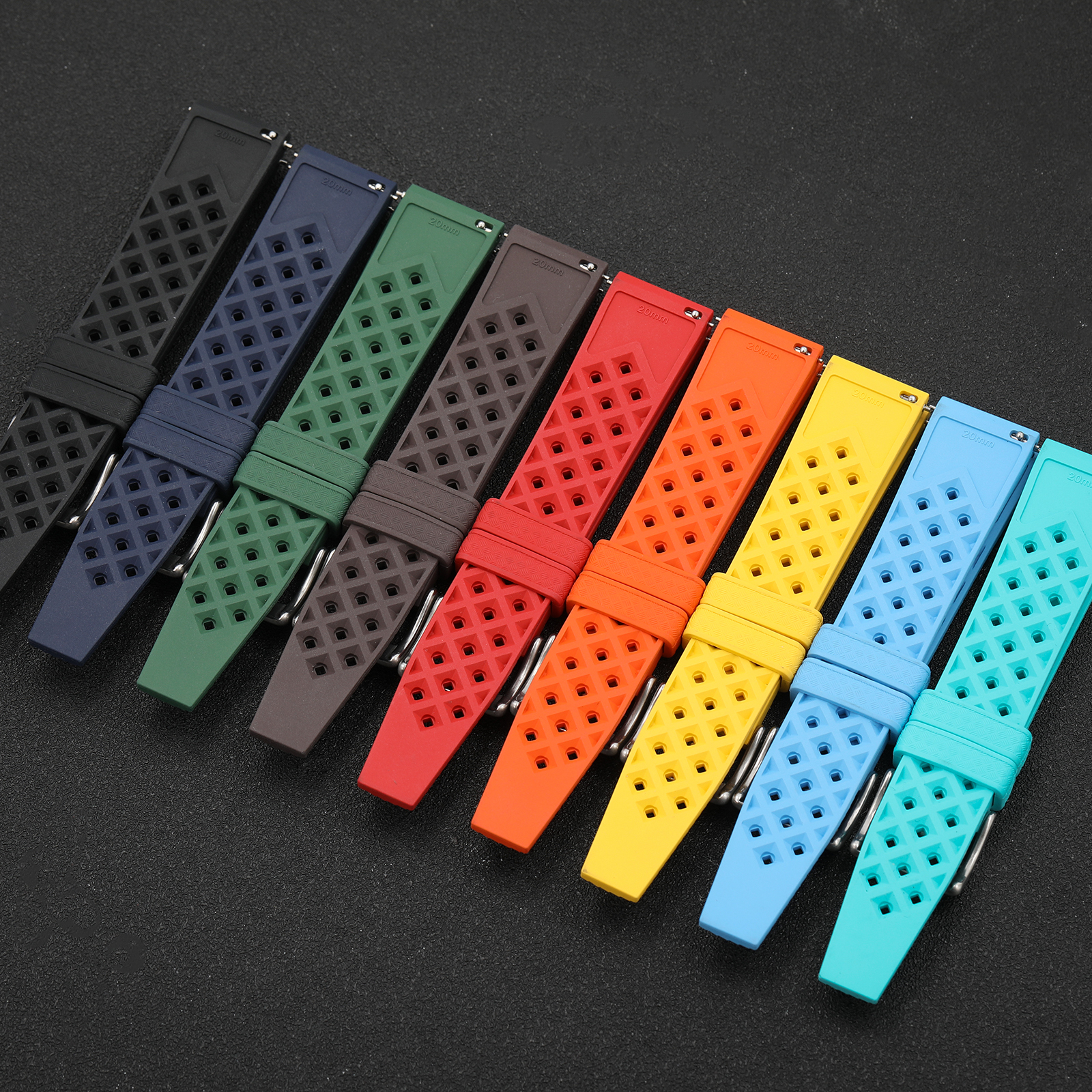 New Tropical FKM Watch Strap f - مراجعة Citizen Watches Smartwatch وسعره