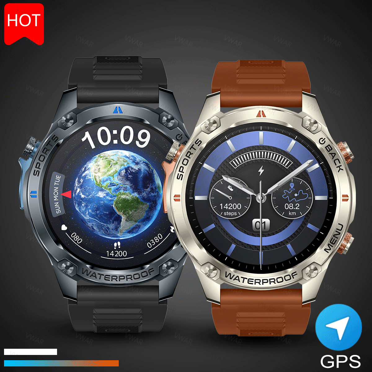 NEW 2025 VWAR GPS Smartwatch 1 - مراجعة Watch Vs Smartwatch وسعره