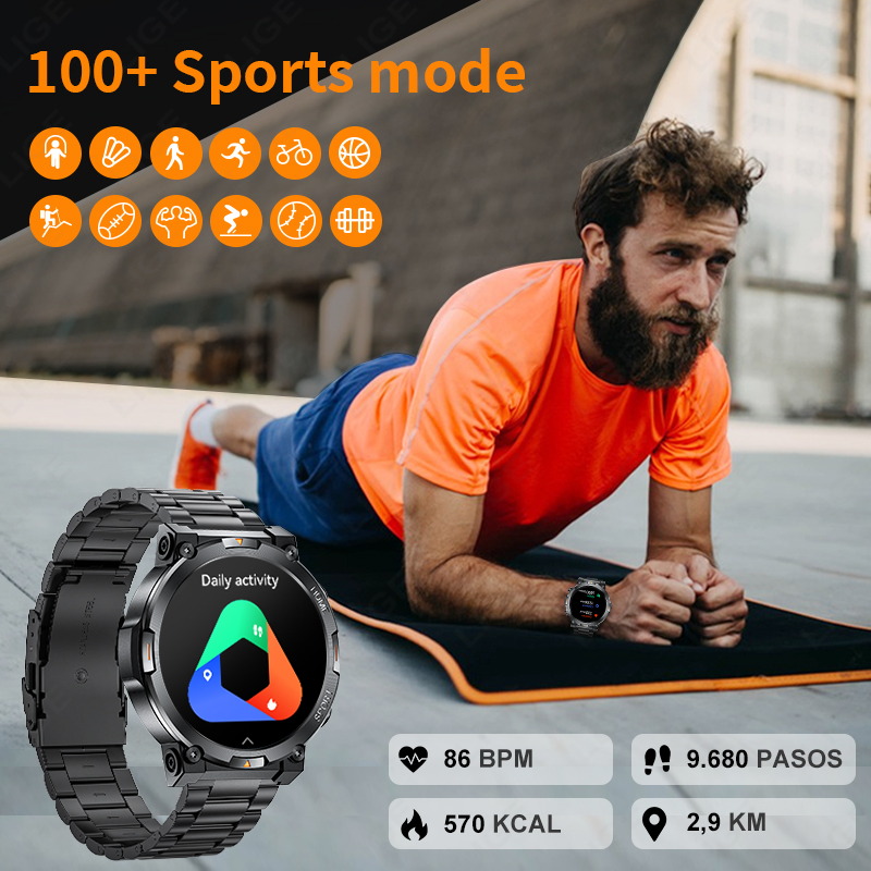 LIGE Outdoor Sports Smart Watc - مراجعة Smartwatch Latest Watches For Men وسعره