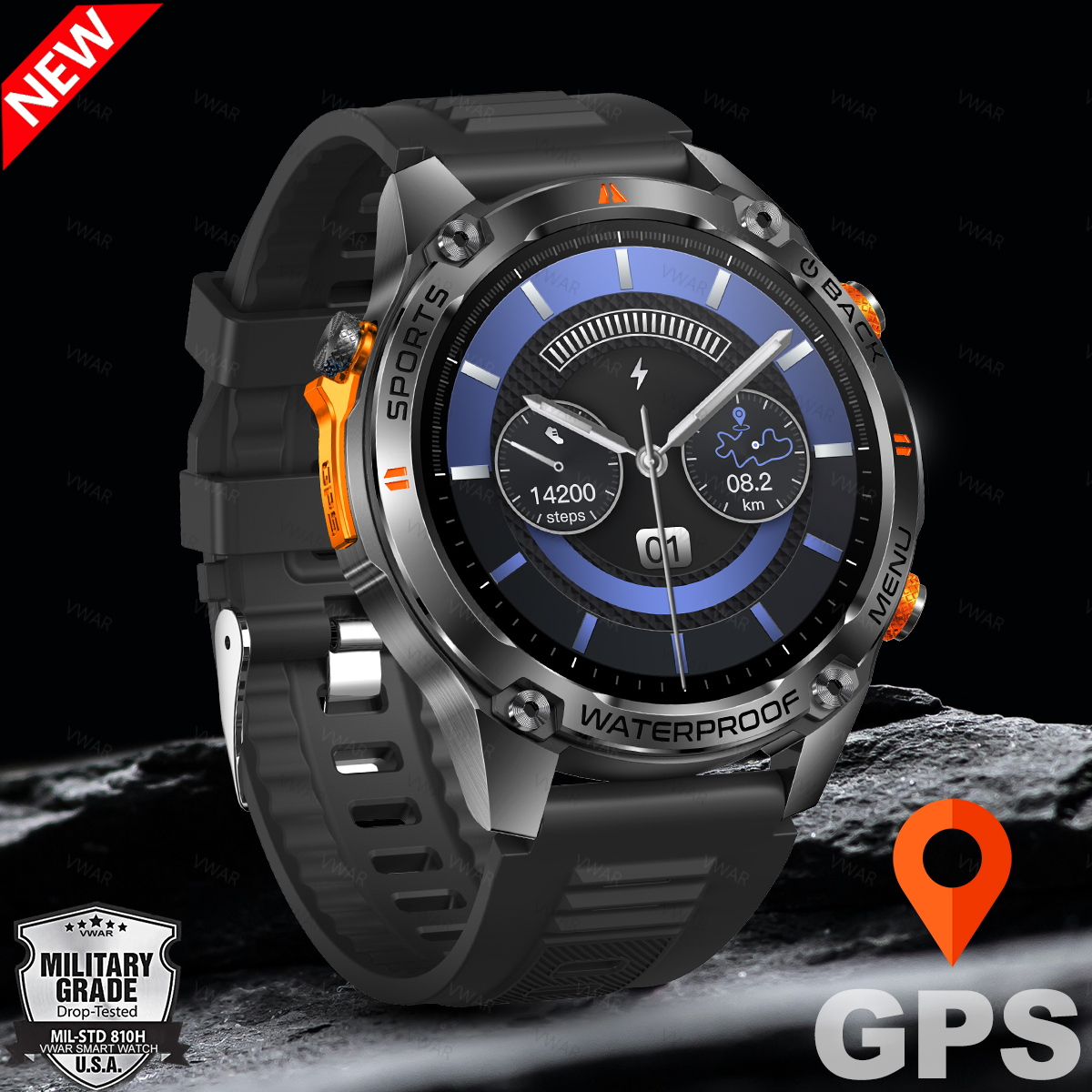 VWAR ACE Ultra GPS Watches Men - مراجعة Watch Vs Smartwatch وسعره