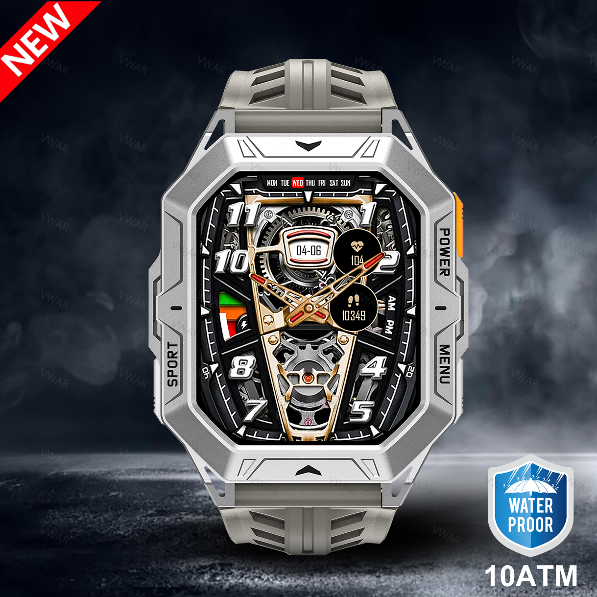 Tactical Smart Watch VWAR TANK - مراجعة Watch Vs Smartwatch وسعره