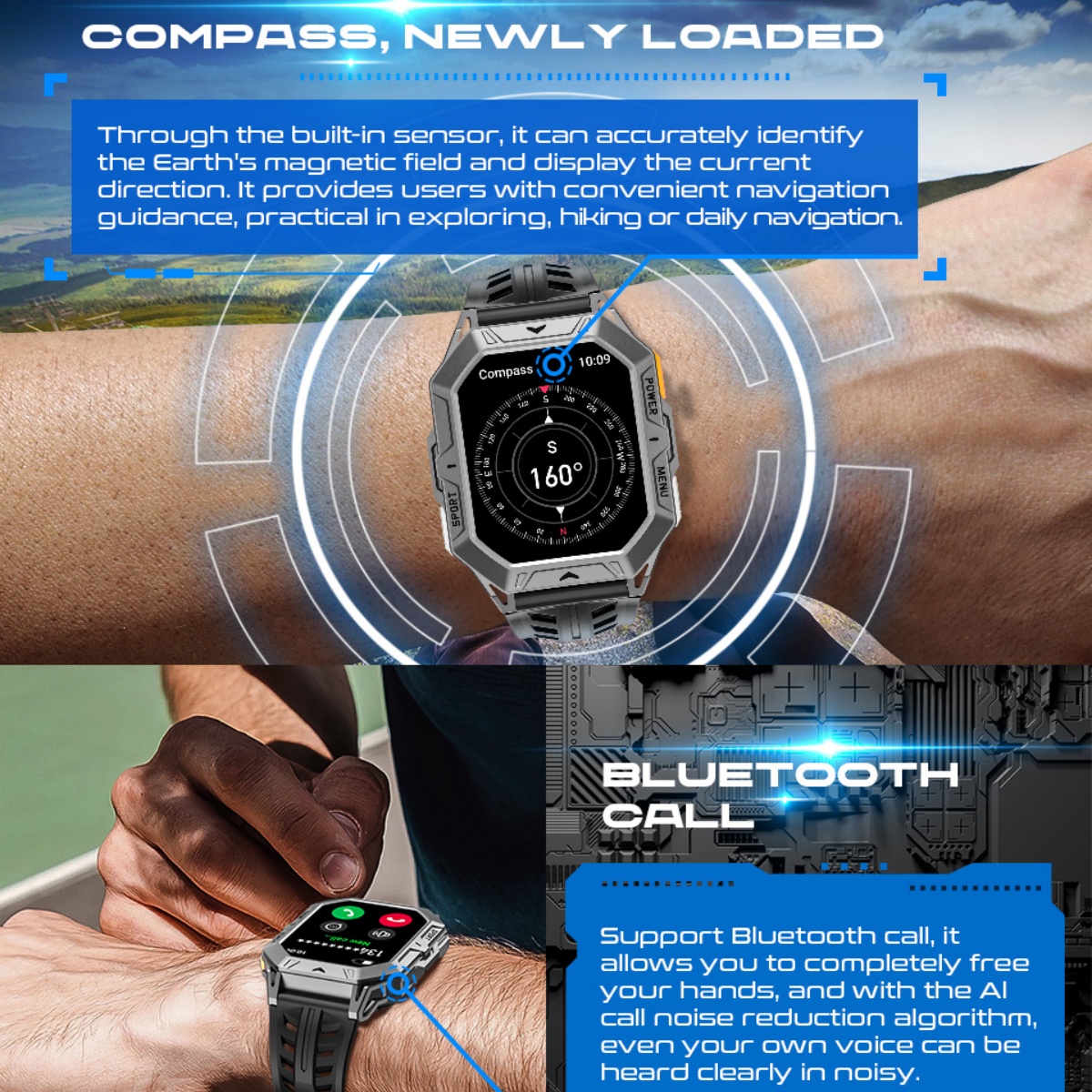Tactical Smart Watch VWAR TANK - مراجعة Watch Vs Smartwatch وسعره
