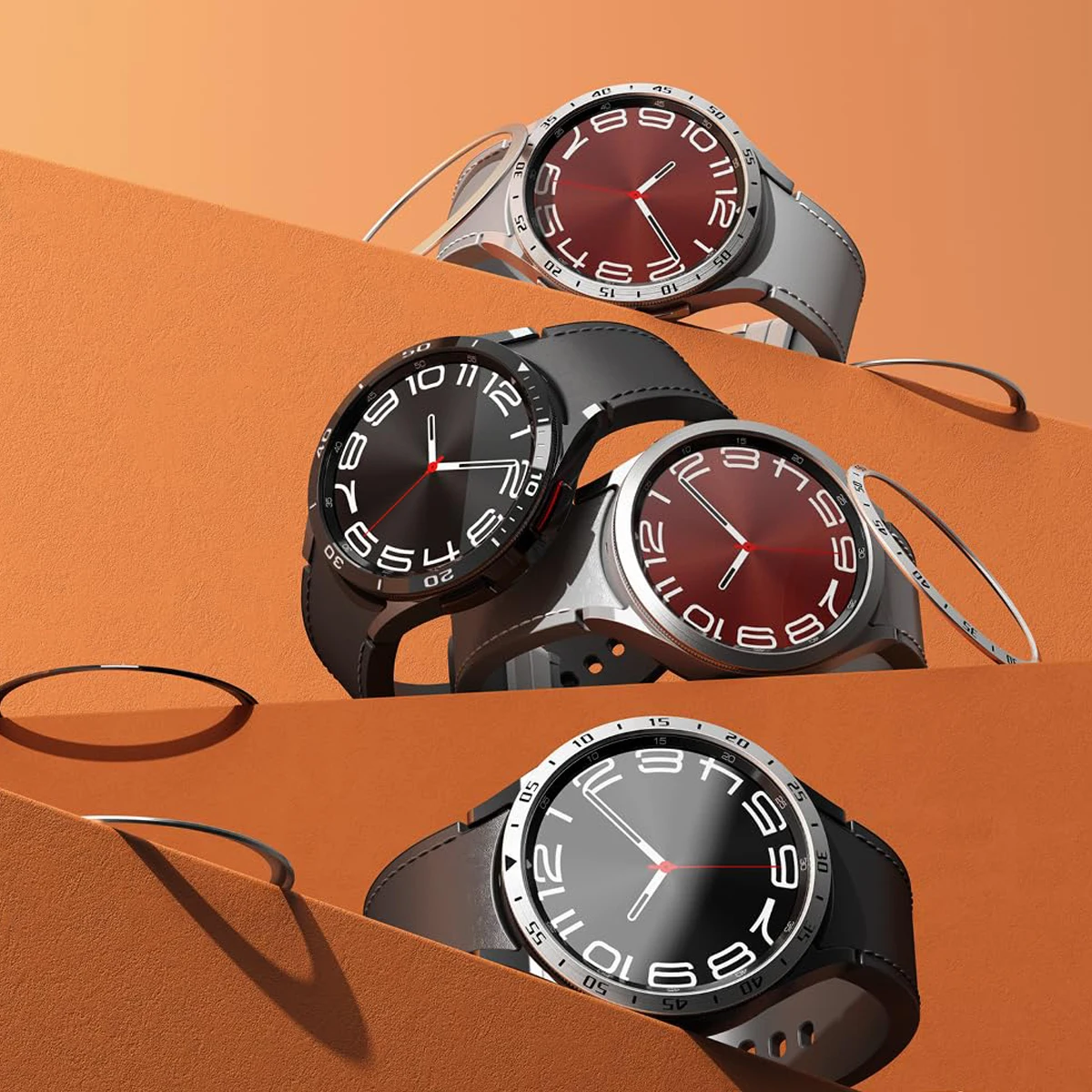 Metal Cover for Samsung Galaxy - مراجعة Smartwatch Ring Watches وسعره