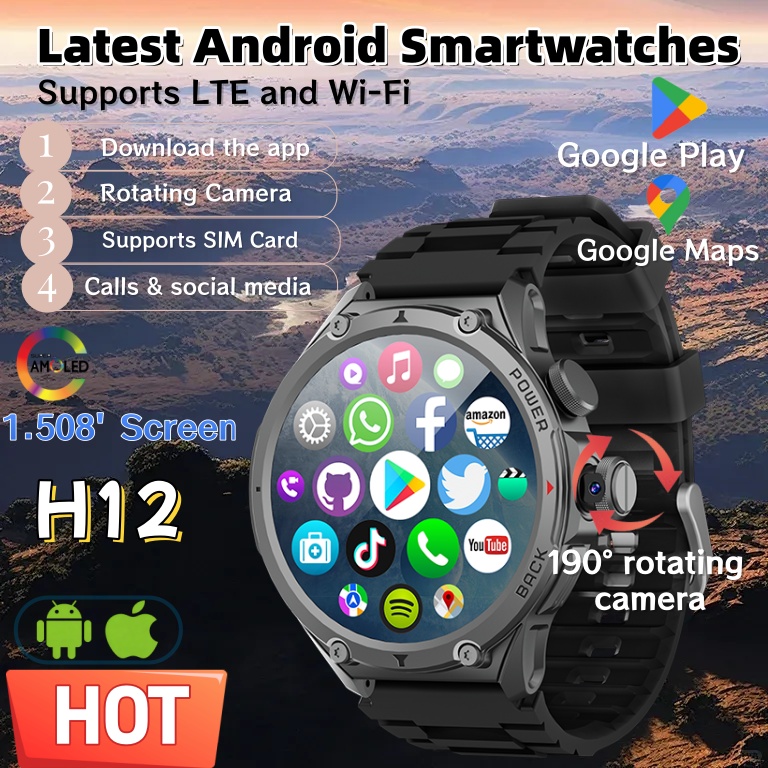Latest Model H12 Smart Watch 4 - مراجعة Smartwatch Latest Watches For Men وسعره