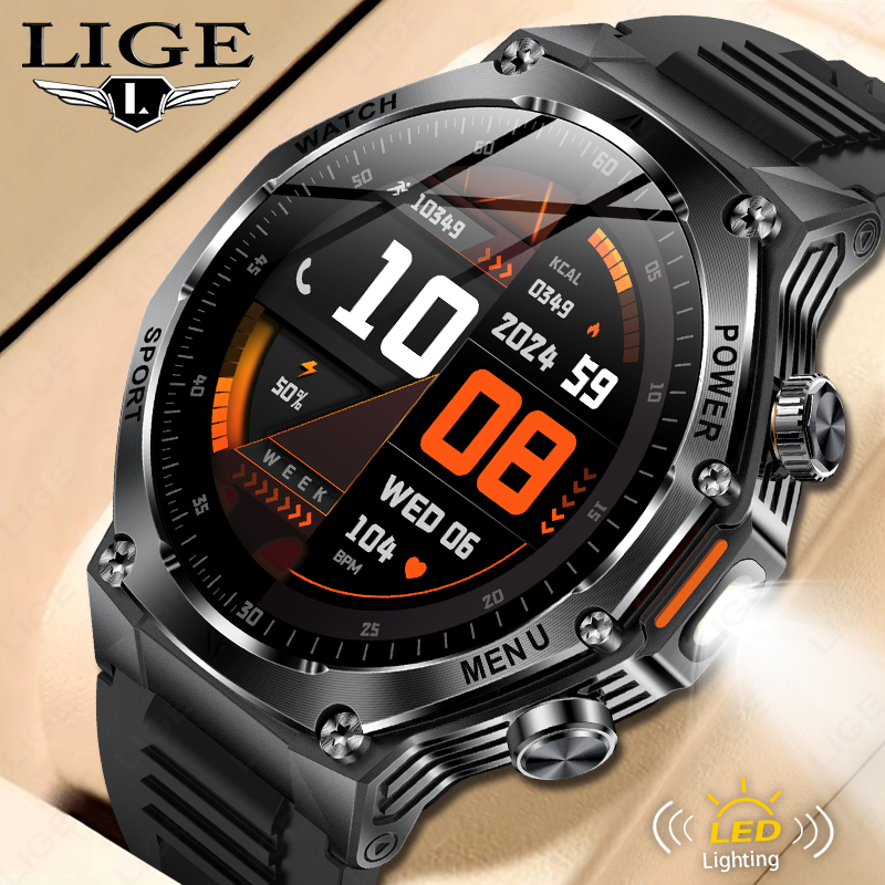 LIGE New Men 800mAh Ultra Long - مراجعة Smartwatch Latest Watches For Men وسعره