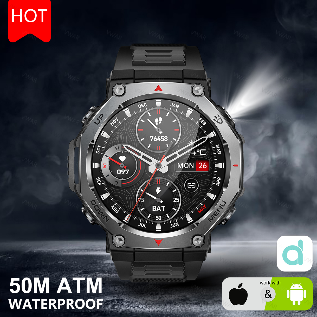 2025 New For Xiaomi Military G - مراجعة Watch Vs Smartwatch وسعره