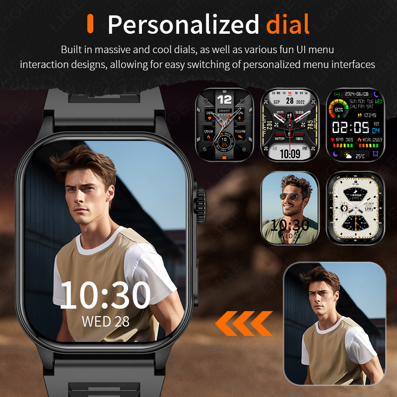 LIGE Smart Watch for Men 3ATM  - مراجعة Smartwatch Latest Watches For Men وسعره