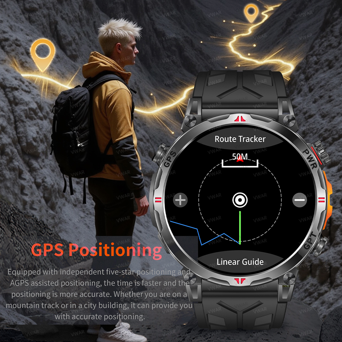 VWAR Air5 Ultra GPS Smartwatch - مراجعة Watch Vs Smartwatch وسعره